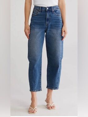 Pistola Eli Arched Leg / Barrel Leg High Rise Jeans in Venice Blue, Women’s 31